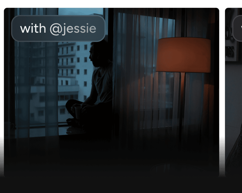 Collab posts — @mention your crew in credits. Linked profiles, shared work.